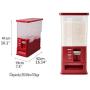 Rice Dispenser Container Cereal Bean Storage Bin Kitchen Organizer Flour Storage Sealed Boxes With Each Dispensing 150gram(1 CUPS)-12kgs 26.5 lb Capacity