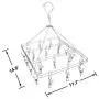Rose Auroma Stainless Steel Clothes Drying Rack Sock Hanger with 20 Overstriking Wire Clothespins, Drying Hanger for Drying Clothing Towels/Diapers/Underwear/Bars Rose Auroma Stainless Steel Clothes Drying Rack Sock Hanger with 20 Overstriking Wire Clothespins, Drying Hanger for Drying Clothing Towels/Diapers/Underwear/Bars