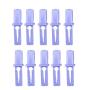Ymout 10pcs Laundry Hook Clips Windproof Hanger Buckle for Home Clothes Portable Outdoor Non-Slip Plastic Hook (Purple,10 Pcs)
