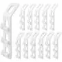 Cascading Hanger Hooks, Kereda 12 PCS Clothes Hanger Hooks for Clothing & Closet Storage Space Saving, White Cascading Hanger Hooks, Kereda 12 PCS Clothes Hanger Hooks for Clothing & Closet Storage Space Saving, White