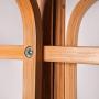 Cxjff Floor Standing Coat Rack Durable Cozy Clothes Hanger 6 Hooks Clean Indoor Install, Bamboo (Color : Wood, Size : 49x49x170cm)