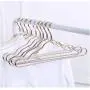 10pcs Random Color Thicken Space Aluminum Hangers Home Seamless Hanger Anti-Slip Drying Racks Luxurious Golden Windproof Clothes Hanger