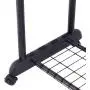 MTN Gearsmith New Double Rail Rolling Garment Rack Adjustable Clothes Drying Hanger Laundry Rack