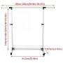 Hanger Wood Adjustable Collapsible Rolling Single Rail Garment Clothes Coat Rack Dryer Hanger Wall Hangers for Clothes