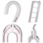 Iusun Hangers - 5Pcs Hanger Clothes 9 Hole Towel Hook Closet Organizer Plastic Storage Rack -for Clothing Pants Scarves Tie Pajamas Hangers Finishing Frame Hanger