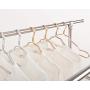 Jiede Premium Clothes Hangers Metal Suit Hanger for Closet Space Saving Made of Aluminum Alloy, 10 Pack, Silver