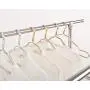 Jiede Premium Clothes Hangers Metal Suit Hanger for Closet Space Saving Made of Aluminum Alloy, 10 Pack, Silver