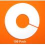 JSP Manufacturing Clothing Rack Size Dividers Hangers Dividers - Round Size Rack Dividers for Clothes Stores or Home - 100 Pcs Box