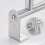 Ghelf 304 Stainless Steel Wire Drawing Vertical Clothes Rail，Wall-Mounted Towel Hanger，Stylish and Simple Towel Hook，Waterproof Rustproof Lengthened Pylon