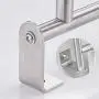 Ghelf 304 Stainless Steel Wire Drawing Vertical Clothes Rail，Wall-Mounted Towel Hanger，Stylish and Simple Towel Hook，Waterproof Rustproof Lengthened Pylon