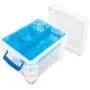 Super Stacker Divided Storage Boxes with Removable Tray, 10 x 7.5 x 6.5 Inches (37375)