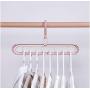 10pcs Random Color Space Saver Hangers Wonder Magic Clothes Hangers Closet Organizer Hook Rack Decoration