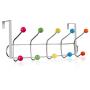 STARVAST 10 Knobbed Back Door Hanger Hook, Over The Door Hook Organizer Stainless Steel door Hook Rack for Coat, Robe, Jacket, Belt, Hat, Keys, No Tools Required
