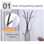 Ymjdmb Metal Coat Stand Clothes and Hat Rack Free Standing Hanger Hall Tree with 11 Hooks for Foyer Office Bedroom (Color : Black)