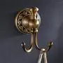 Jeterndy Kitchen Pendant Flower Carved Antique Brass Bathroom Kitchen Wall Mount Towel Robe Hooks Keys Hat Coat Clothes Hangers Bathroom Accessories (Color : Bronze, Size : One Size)