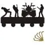 LEWIS1205 Wall Clothes Hanger 1Piece Rock Band Door Hook Wall Docor Rock Music Clothes Coat Hat Hanger Kitchen Bathroom Towel Hooks Key Holder Gift for Singer