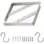 YUMORE Shelf Bracket 10'', Heavy Duty Stainless Steel Solid Shelf Support Corner Brace Joint Right Angle Bracket, The Bar with Hole to Hang Clothes Hooks or S Hook, 1 L Bracket with 2 S Hook,2 Pack YUMORE Shelf Bracket 10'', Heavy Duty Stainless Steel Solid Shelf Support Corner Brace Joint Right Angle Bracket, The Bar with Hole to Hang Clothes Hooks or S Hook, 1 L Bracket with 2 S Hook,2 Pack