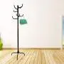 Y.H.Valuable Coat Racks Simple Black Coat Rack Floor Rack Wrought Iron Modern Minimalist Clothes Rack Bedroom Fashion Floor Hanger Entryway Furniture