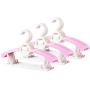 Toddler Clothes Hangers Rose, No-Slip Space Saving Clothes Hangers for Babies Toddler Children Youth Perfectly Sized for Kids 0-12 Years,30PACK