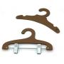 Koobay 12Pack 26CM Quality Eco Paper Cardboard Adjustable Clips Baby Kids Pants Clothes Hangers