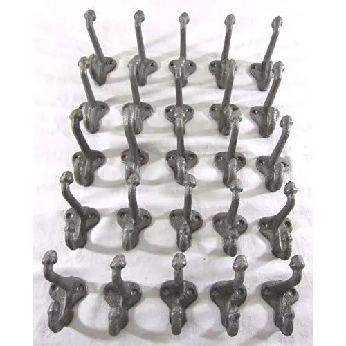25 Coat Hooks Door Hanger PEGS Rack Decorative Clothes Wall Hook HAT Wall Metal 25 Coat Hooks Door Hanger PEGS Rack Decorative Clothes Wall Hook HAT Wall Metal