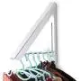Sweshine Folding Clothes Hanger Wall Mounted Indoor Outdoor Aluminum Space Savers Clothes Rack Holder Slim Design for Bedroom, Bathroom, Balcony Sweshine Folding Clothes Hanger Wall Mounted Indoor Outdoor Aluminum Space Savers Clothes Rack Holder Slim Design for Bedroom, Bathroom, Balcony