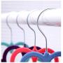 10pcs Random Color Laundry Rack Clothes Hanger Colorful Antislip Clothes Rack Velvet Hangers Clothes Drying Rack Kleding Hangers