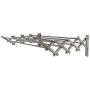GJH One Wall Mounted Drying Rack Stainless Expandable Clothes Hanger Towel Laundry Room