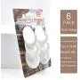 Adhesive Hooks,Damage-Free Hanging Wall Hook Large Utility Pothook Strong Waterproof Hanger for Robe, Coat, Towel, Keys, Bags, Home, Kitchen, Bathroom,Office (Large-Size)(6Pack White) Adhesive Hooks,Damage-Free Hanging Wall Hook Large Utility Pothook Strong Waterproof Hanger for Robe, Coat, Towel, Keys, Bags, Home, Kitchen, Bathroom,Office (Large-Size)(6Pack White)