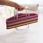 ttnight Hanger Stacker Holder Organizer Clothes Tie Coat Closet Hanger Wardrobe Organizer with Manual for Installation