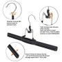 JS HANGER Metal Slack Hanger 12.6" clamp with Anti-Slip Coating for Pants and Skirts, 12-Pack