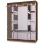 Clothes Closet Clothes Wardrobe Portable, Non-Woven Fabric Cloth Storage Wardrobe, Clothes Organizer Shelf Clothing Cabinet with Hangers, 4 Tiers and 10 Compartments, Brown Clothes Closet Clothes Wardrobe Portable, Non-Woven Fabric Cloth Storage Wardrobe, Clothes Organizer Shelf Clothing Cabinet with Hangers, 4 Tiers and 10 Compartments, Brown