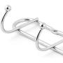 uxcell Household Bathroom Stainless Steel 8 Hooks Towel Holder Clothes Hanger Rack