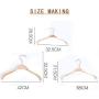 [10 Pack] Solid Wood Non-Slip Hanger Hanger Wardrobe Wood Clothes Support Household Adult Wood Hanger (Male Models)
