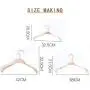 [10 Pack] Solid Wood Non-Slip Hanger Hanger Wardrobe Wood Clothes Support Household Adult Wood Hanger (Male Models)