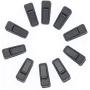 Fushing Plastic Hanger Clips, 50 Pack Black Finger Clips for AmazonBasics Velvet Standard/Shirt/Dress/Suit/Pants Hangers