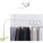 Pants Hangers, 5 Pack S-Shape Trousers Hangers Plastic Clothes Hangers Closet Space Saving for Pants Jeans Scarf Hanging (Gray)