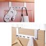 ABBD Stainless Steel Coat Rack Over The Door Hanger with 6 Hooks, Modern Brushed Coat Rack Hooks Wall Mounted, Door Clothes Hanger for Living Room, Cloakroom, Bathroom-A