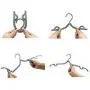WofuL 8pcs Portable Folding Clothes Hangers with Detachable Socks Skirts Trousers Clips,Travel Camping Coat Hangers Racks WofuL 8pcs Portable Folding Clothes Hangers with Detachable Socks Skirts Trousers Clips,Travel Camping Coat Hangers Racks