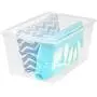 IRIS 64 Quart Modular Storage Box, Clear IRIS 64 Quart Modular Storage Box, Clear