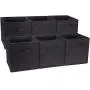 Maogear 6pcs Non-Woven Fabrics Storage Boxes Black Maogear 6pcs Non-Woven Fabrics Storage Boxes Black