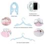 Puchin 10 PCS Travel Hangers Folding Hangers Portable Clothes Hangers Foldable, Non-Slip, Lightweight for Home and Travel