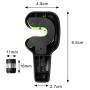 Fashion road 4Pcs Car Headrest Hook with 4Pcs Tyre Valve Dust Caps, Vehicle Universal Car Purse Hook/Car Headrest Hangers Holding for Bag, Purse, Cloth, Grocery, Black
