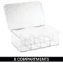 mDesign Plastic First Aid Kit Storage Boxes for Bathroom, Kitchen, Cabinet, Closet, Drawer - Organizes Medicine, Ointments, Adhesive Bandages, Dental, Diabetic Supplies, 8 Divided Sections - Clear mDesign Plastic First Aid Kit Storage Boxes for Bathroom, Kitchen, Cabinet, Closet, Drawer - Organizes Medicine, Ointments, Adhesive Bandages, Dental, Diabetic Supplies, 8 Divided Sections - Clear