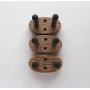 Oak Ukulele Wall Mount Hanger, Hook, Holder, 3 Pack