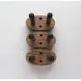 Oak Ukulele Wall Mount Hanger, Hook, Holder, 3 Pack