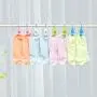 shengyuze Hooks & Hangers 4 Pcs Colorful Windproof Pipe Hanger Clips Laundry Drying Clamps Household Tools for Home - Pink