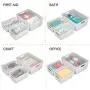 mDesign Plastic Stackable Home Storage Organizer Boxes with Lid Cover for Kitchen, Closet, Pantry, Bedroom, Bathroom, Hallway, Entryway to Hold Household Accessories, Set of 3 - Light Gray/Clear mDesign Plastic Stackable Home Storage Organizer Boxes with Lid Cover for Kitchen, Closet, Pantry, Bedroom, Bathroom, Hallway, Entryway to Hold Household Accessories, Set of 3 - Light Gray/Clear