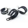 TEMOYJ 20 Pack 1/2 Inch 304 Stainless Steel Cable Clamp, Rubber Cushion Pipe Clamps, Wire Clamps TEMOYJ 20 Pack 1/2 Inch 304 Stainless Steel Cable Clamp, Rubber Cushion Pipe Clamps, Wire Clamps