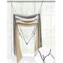 HJYPYJ Magic Hanger,180?? Rotate Multifunction Magical Hangers,Iron Trouser Hangers,Space-Saving Organizer Hangers,5Kg Load Not Easily Deformed/White / 5 pcs